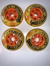 Hyper Hockey Duality 72mm 76A Inline Skate Wheels Micro Bearing Hub 4-Pack