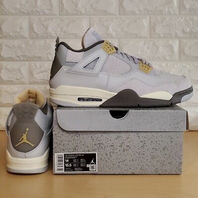 Air Jordan 4 Retro SE Craft Mens Size 14 Photon Dust Pale Vanilla