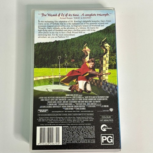 Harry Potter La Piedra Filosofal y Cámara Secreta VHS Probado Rastreado - Imagen 3 de 9