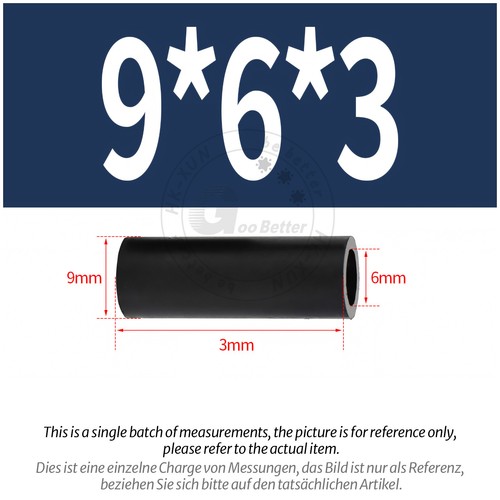 Black Nylon Standoff Plastic Spacers Washers M3 | M4 | M5 | M6 | M8 | M10 | M12 - Picture 138 of 230