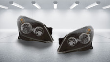 VAUXHALL ASTRA H 2004-2011 BLACK HEADLAMP HEADLIGHT RIGHT LEFT PAIR BOTH SIDE 🔥