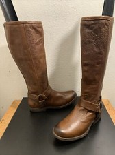 Frye Phillip Western Fashion VTG Leather High Harness Boot brown 3476850 Sz 6 B