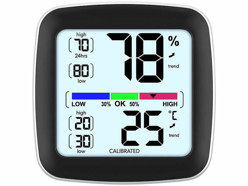 Thermomètre-hygromètre numérique LCD capteur humidité Infactory