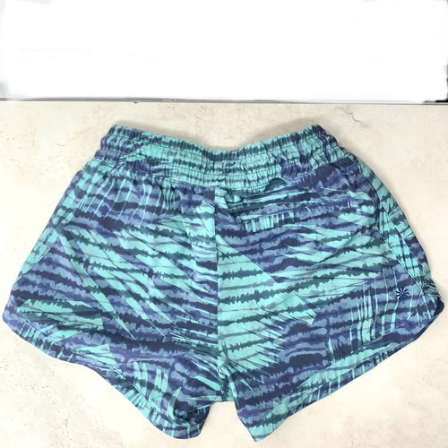 Athleta Girl Kids Size Large 12 Shorts Athletic Blue Green Printed All Play - Picture 4 of 9