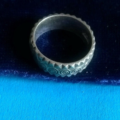 Bague Bretonne Vintage En Argent Massif – Signée KELT DA VIKEN – Taille 53