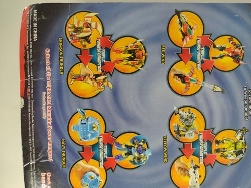 Sealed Bandai Power Rangers Ninja Storm Triple Zord Morphin Yellow Wind Ranger - Bild 14 von 17