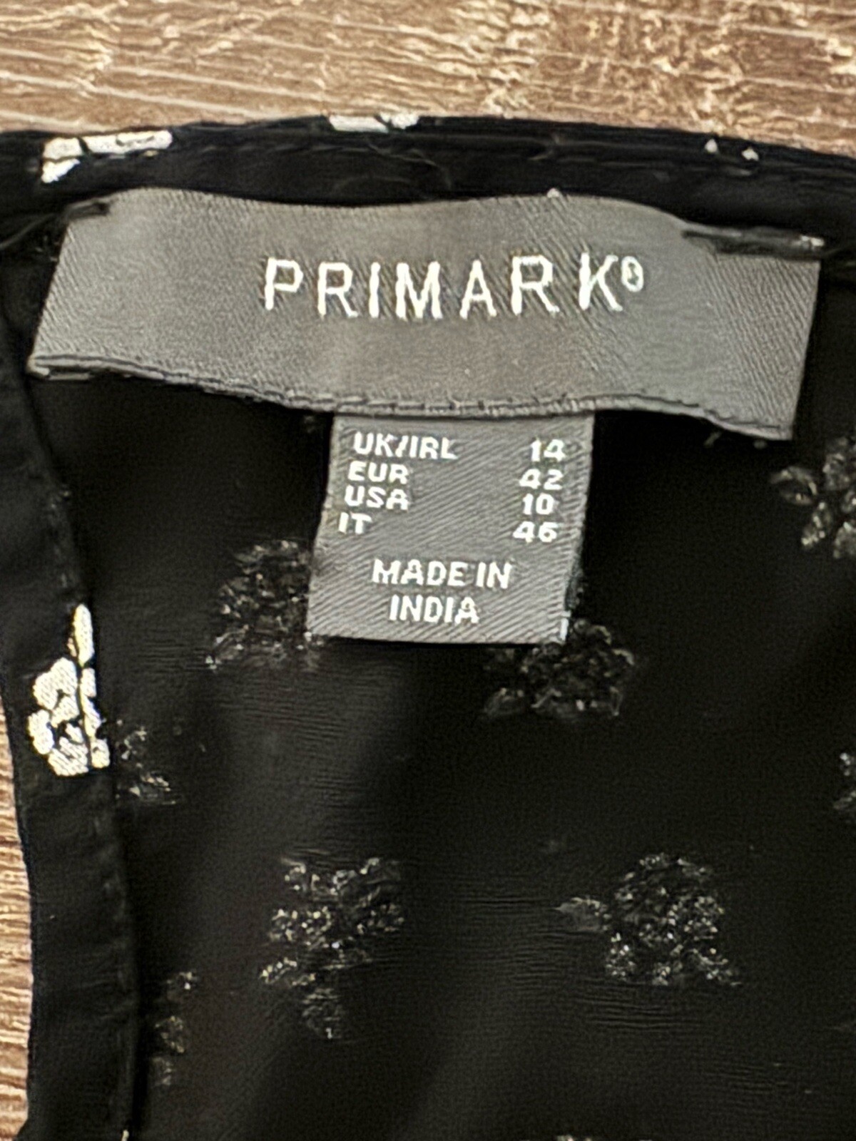 Primark Black And White Jumpsuit - Flowers - Size 10 image 5