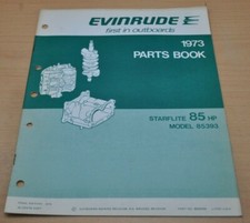 OMC Evinrude 1973 Parts Book Starflite 85HP  Bootsmotor Ersatzteilliste 