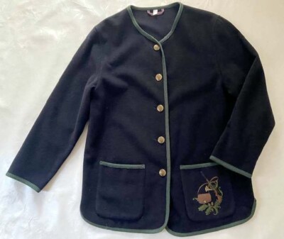 Damen Trachten Jacke Walk Janker blau Gr. 38 40 -  Maße im Text