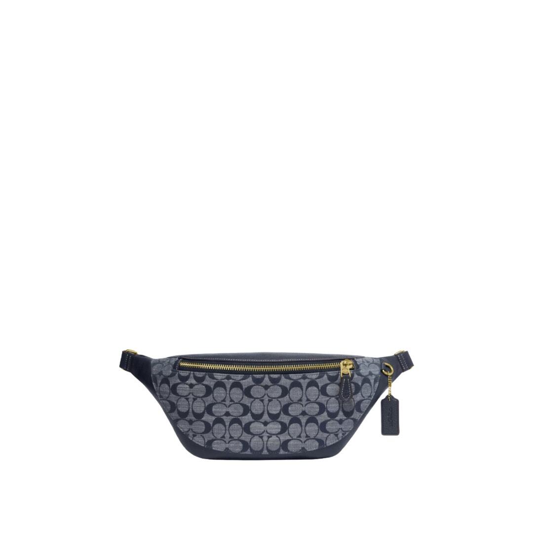 ☆COACH☆WARREN BELT BAG IN SIGNATURE CHAMBRAY Coach Warren Belt Bag In Signature Chambray for sale online