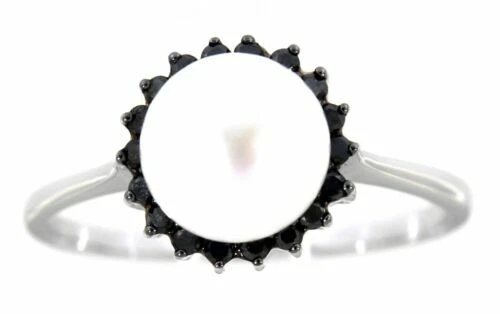 Anelli di lusso con perle nere