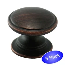 *5 Pack* Cosmas Cabinet Hardware Oil Rubbed Bronze Knobs #4702ORB