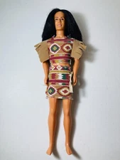 (A) Vintage 12” Native American Ken-Type Fashion Doll Twist Waist Bending Knees