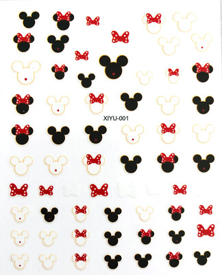 Mickey Maus Nagelsticker Nail Art selbstklebend Disney Minnie XIYU-001-1159