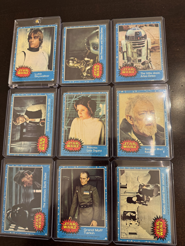1977 Topps STAR WARS Series 1 Complete Blue 66 Card Set- NICE, EX to NM! - Picture 2 of 9