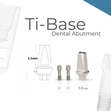 Titanium Ti-base Dental abutment for Zirconia Crown "We have ALL Implant SYSTEM"