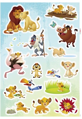 Disney Der König Der Löwen Wandsticker Set Pumba Kinderzimmer 27-tlg Vinyl