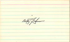 Billy Johnson Signed 3x5 New York Yankees Cardinals 4x World Series Champion