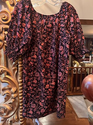 Roan + Ryan Women Black flower print Casual Dress XS | eBay