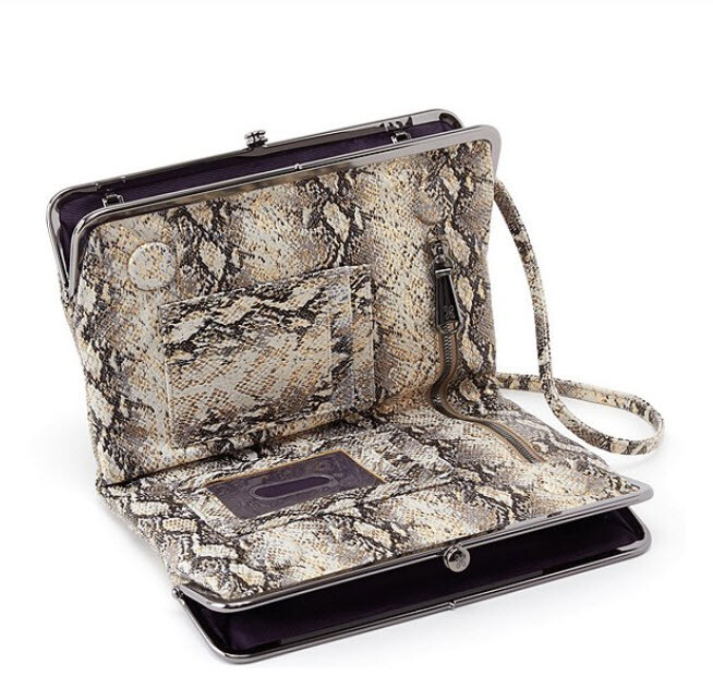 NWT $208 HOBO Glam Snake Leather Leanne Crossbody Handbag Bag SOLD OUT image 2