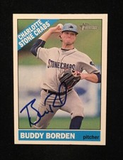 BUDDY BORDEN 2015 TOPPS HERITAGE AUTOGRAPHED SIGNED AUTO BASEBALL CARD 68