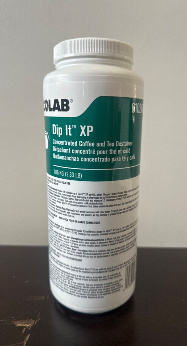 Ecolab Dip-It XP Coffee Pot Cleaner Compound - 2.33 lbs. ~ EXP