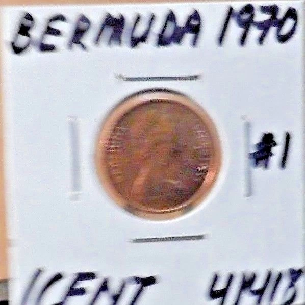 CIRCULATED 1970 ONE CENT BERMUDA COIN (41418)1 - Image 3 of 3