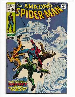 Amazing Spider-Man 74 1969 Marvel Comics F+ 6.5 Silvermane Gwen Stacy