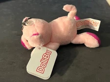 DolliBu Pig Stuffed Animal Plush Keychain New with Tags
