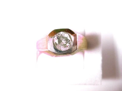 Ring Gold 750 bicolor mit Brillant, 9,92 g - Bild 1 von 4