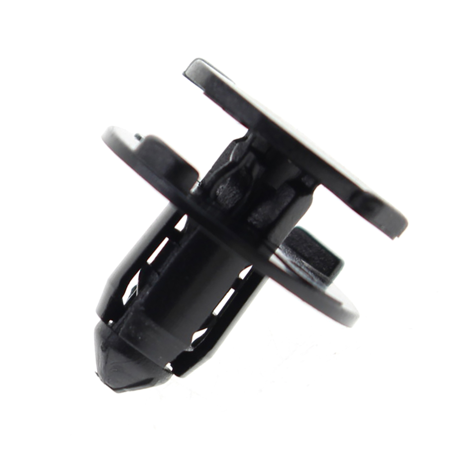 20-Pack Push Type Retainer Clips For Nissan & Infiniti Bumper & Fender Splash Shields - 8mm, Black