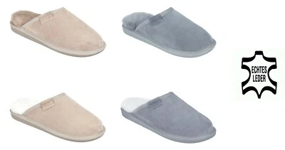 Vanuba D016 Pantoufles Femme En Cuir Véritable Laine Agneau Peau de Mouton - Photo 1/4