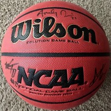 ANTHONY DAVIS SIGNED 2012 NCAA CHAMPIONSHIP GAME BALL KENTUCKY Basketball w/COA