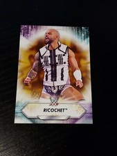 2021 Topps WWE Card #128 Ricochet Yellow Parallel