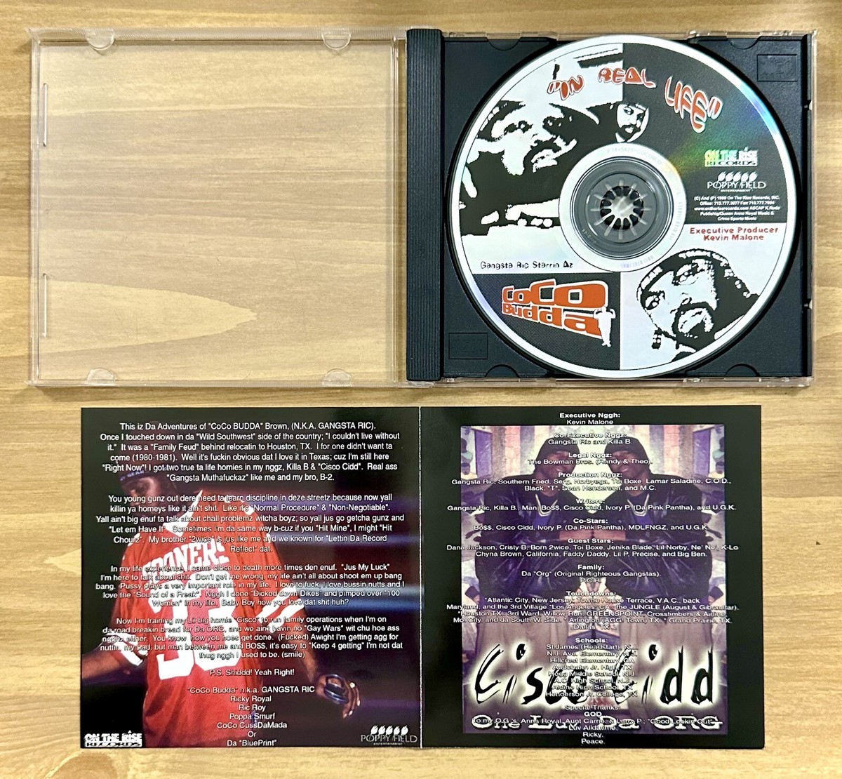CD ~ Coco Budda ~ “In Real Life” ~ P.A. ~ 15 Tracks ~ 1999 ~ !L 