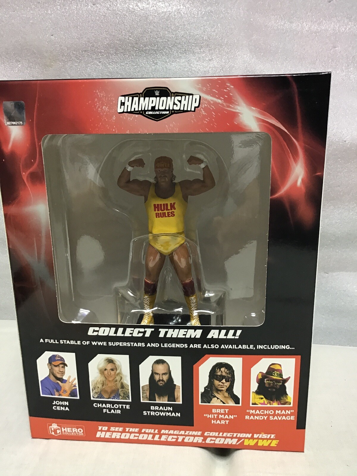 WWE Championship Figurine Collection Hulk Hogan Statue with collector Magazine