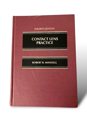 Vtg Contact Lens Practice Fourth Edition First Printing Robert Mandell 1988 VG+
