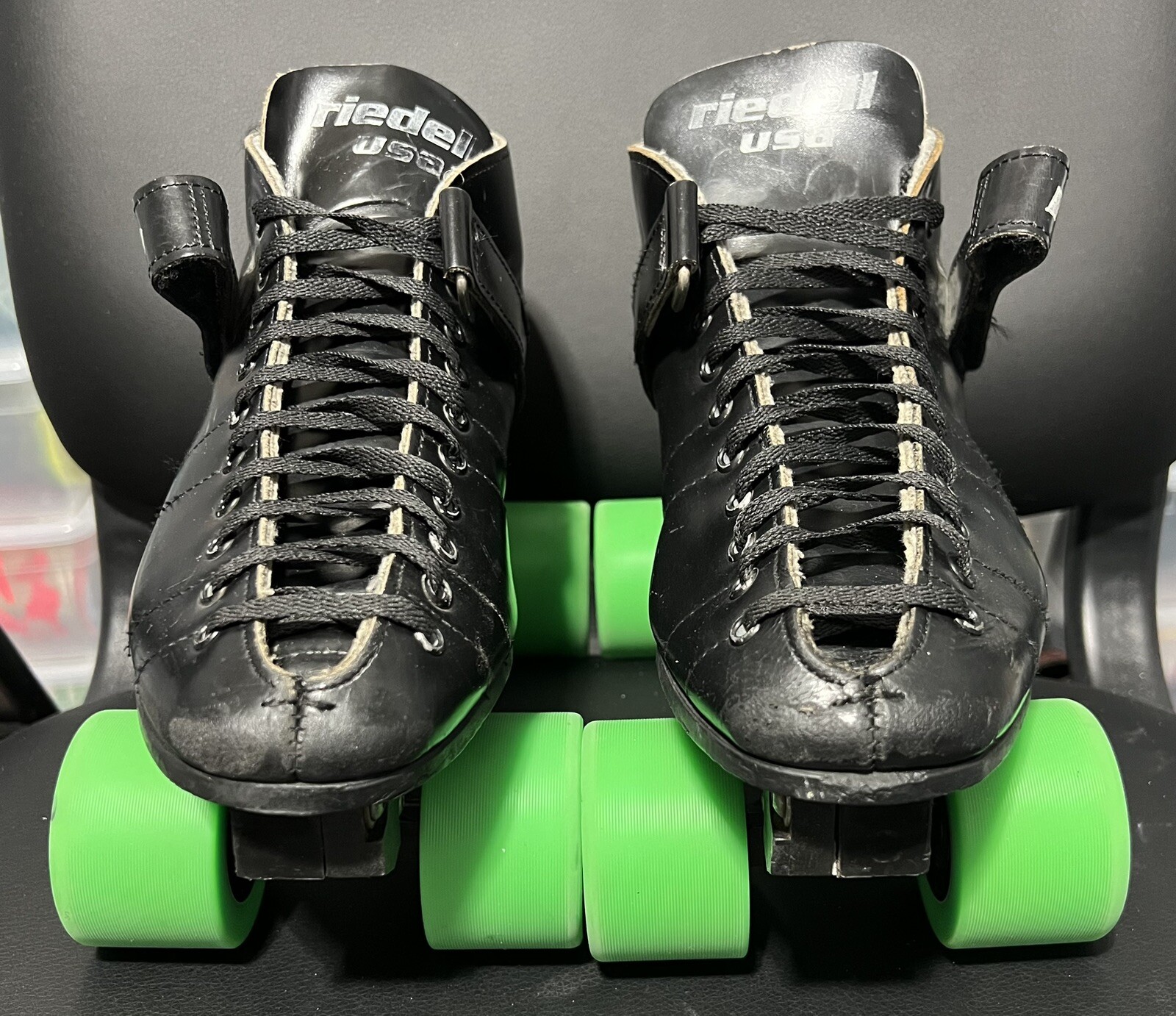 Riedell Rs1000 Speed roller Skates Men’s Sz 8 W/ 6.75” Wb Satellite
