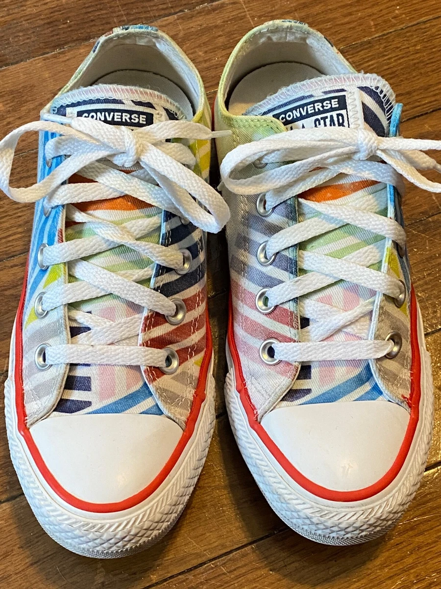 Converse All Star low top canvas stripes sneakers shoes  display picture 1