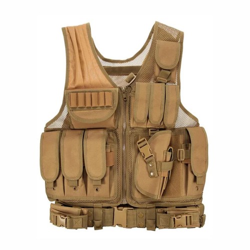 Equipaggiamento Militare Tattico Polizia Addestramento Combattimento Body Armor Gilet Protettivi - Foto 18 di 19