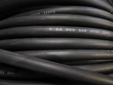 4 AWG SGX BLACK AUTOMOTIVE WIRE - HIGH TEMP - MADE IN USA - 10 FEET