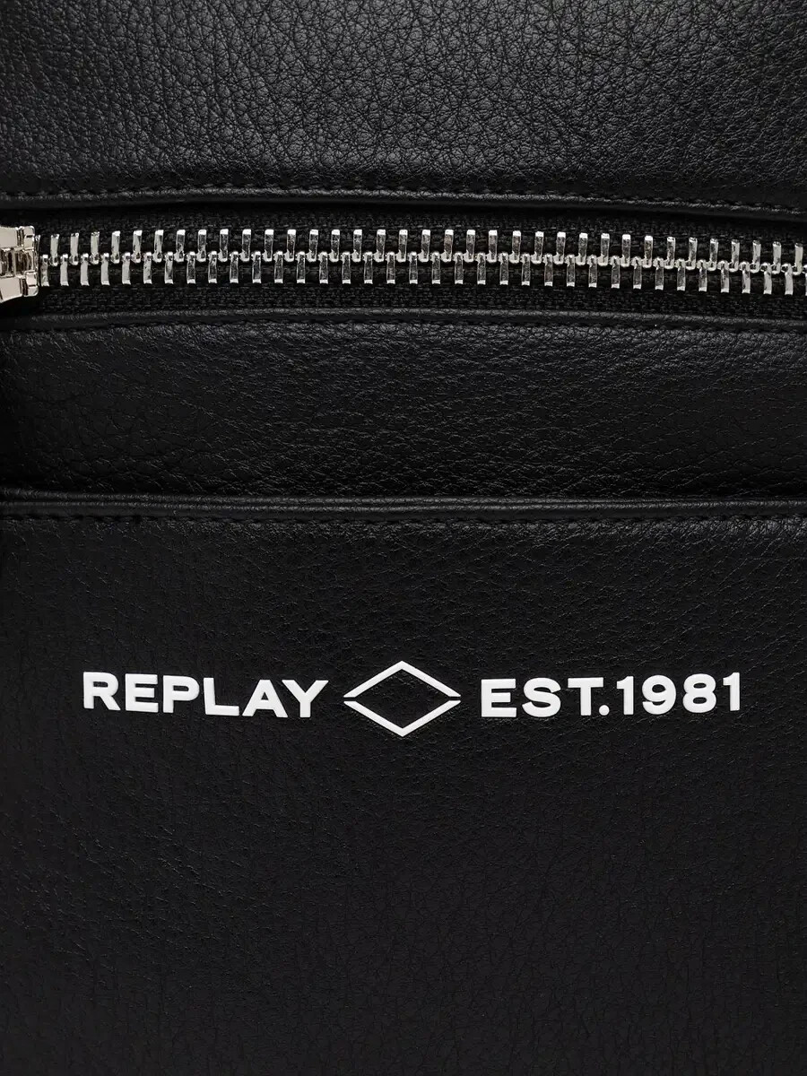 REPLAY MEN CROSS BODY BAG WITH HAMMERED EFFECT BLACK | eBay