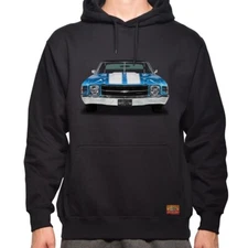 1971 Chevy Chevelle The Legend Classic Car- Men's/Unisex Hoodie Made in USA