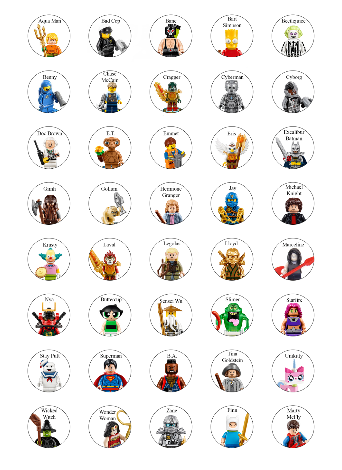 Lego Dimensions NFC Tag pick any character or vehicle *Please read ...