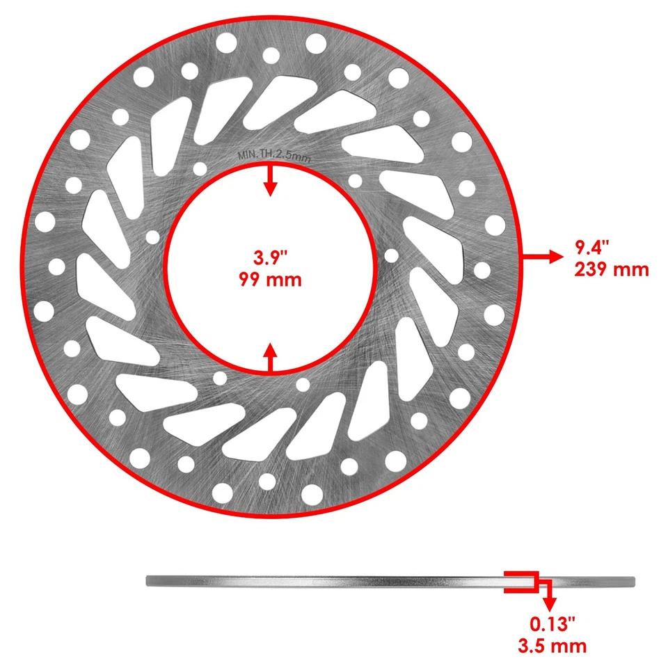 Rotor de disco de freno delantero trasero para Honda CRF450X CRF 450 X 2005 2006 2007 Foto 2 de 4