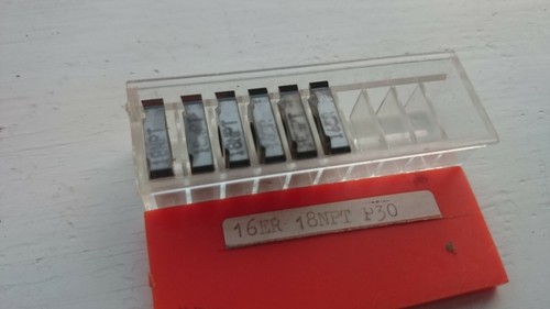 2 Posithread threading inserts 16ER 18NPT P30 ( 16ER18NPT 3ER 18 NPT 18tpi - Picture 3 of 4