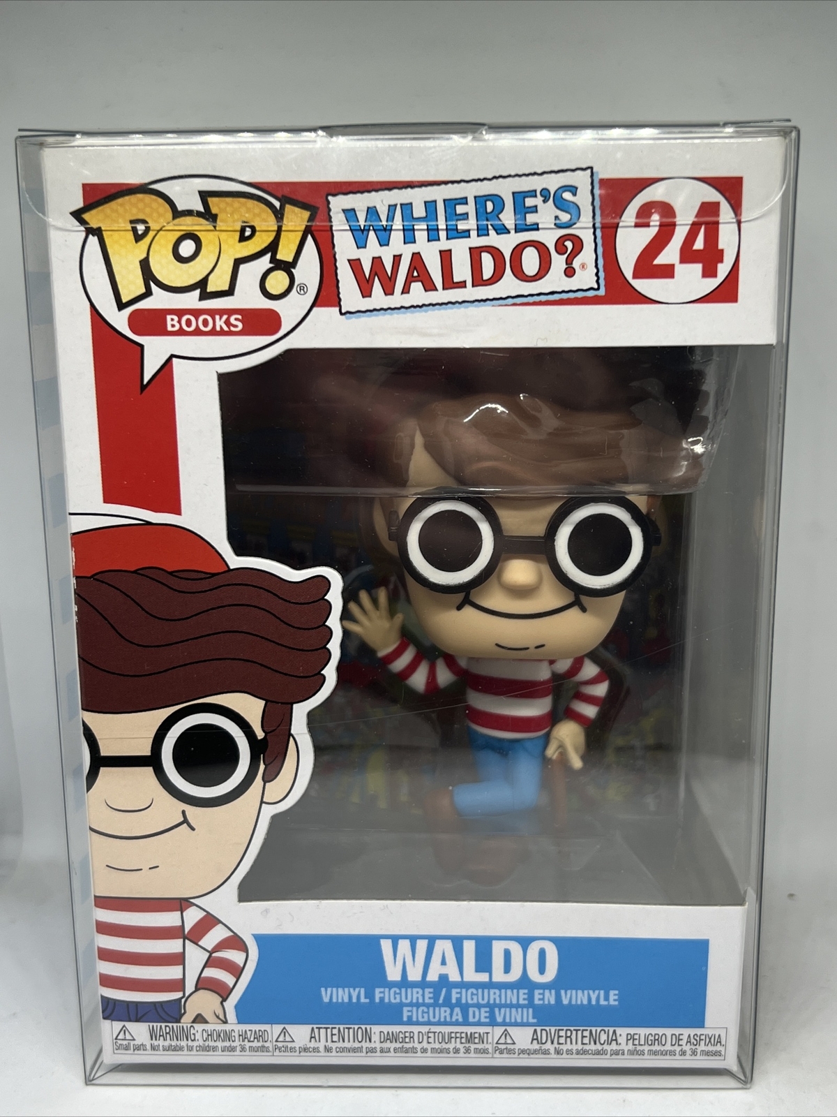 #24 Waldo - Libros Where'S Waldo - Funko Pop - Incluye Protector Pop