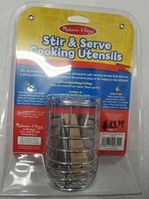 Melissa  Doug Stir and Serve Cooking Utensils 7 pcs - Stainless Steel and