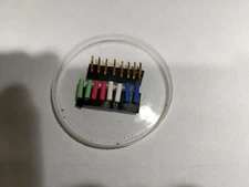 8 Cartridge Clip Connector for Headshell Leads & Tonearm Wire - Gold Plated Nick