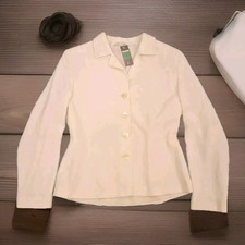 Vintage St Michael M&s Vintage Blazer Jacket Size 12 Cream
